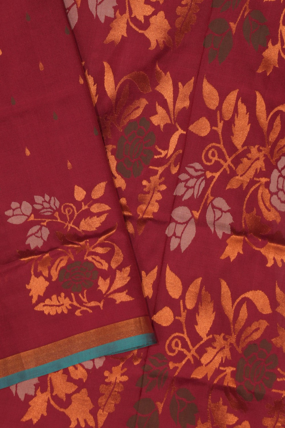 Image of Uppada Silk Maroon Saree